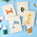 Coffret punch needle 4 pièces Ocean Friends