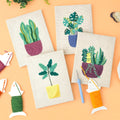 Coffret punch needle 4 pièces Tranquil Greens