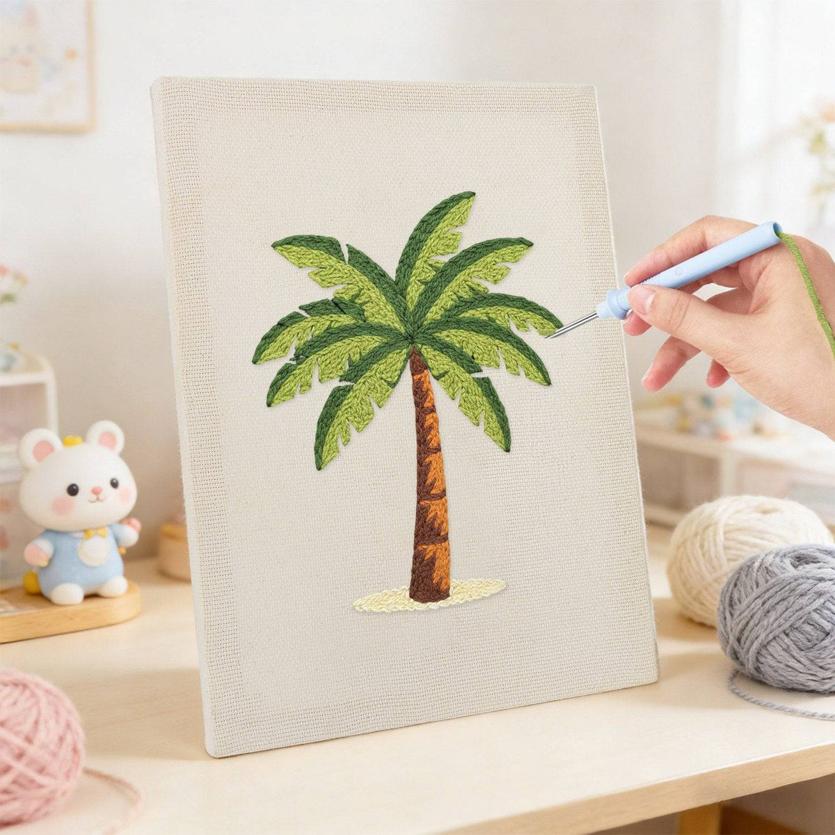 Kit punch needle Palm Serenity