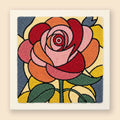 Kit punch needle Stained Rose