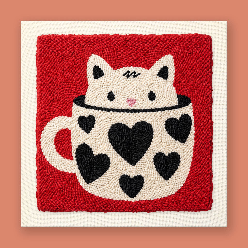 Kit punch needle Kitty Cup