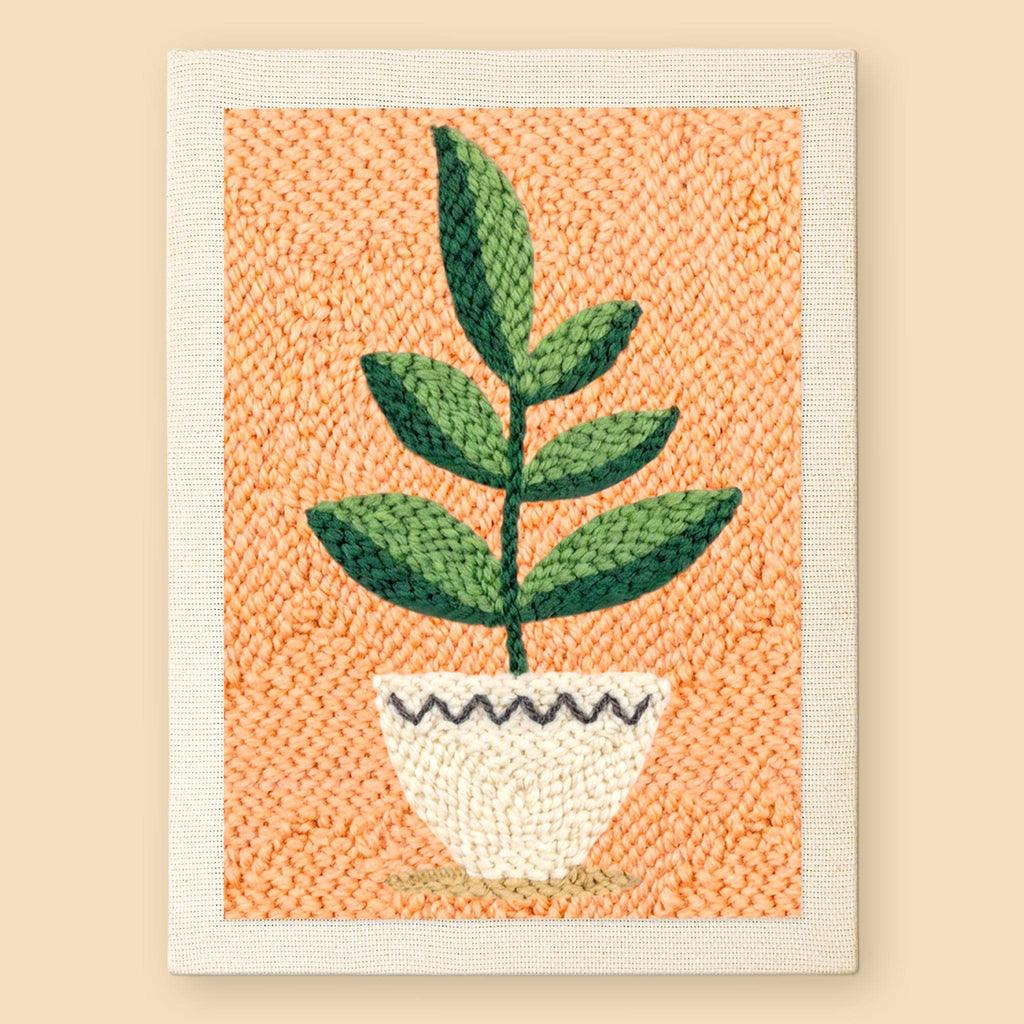 Kit punch needle Calm Leaves