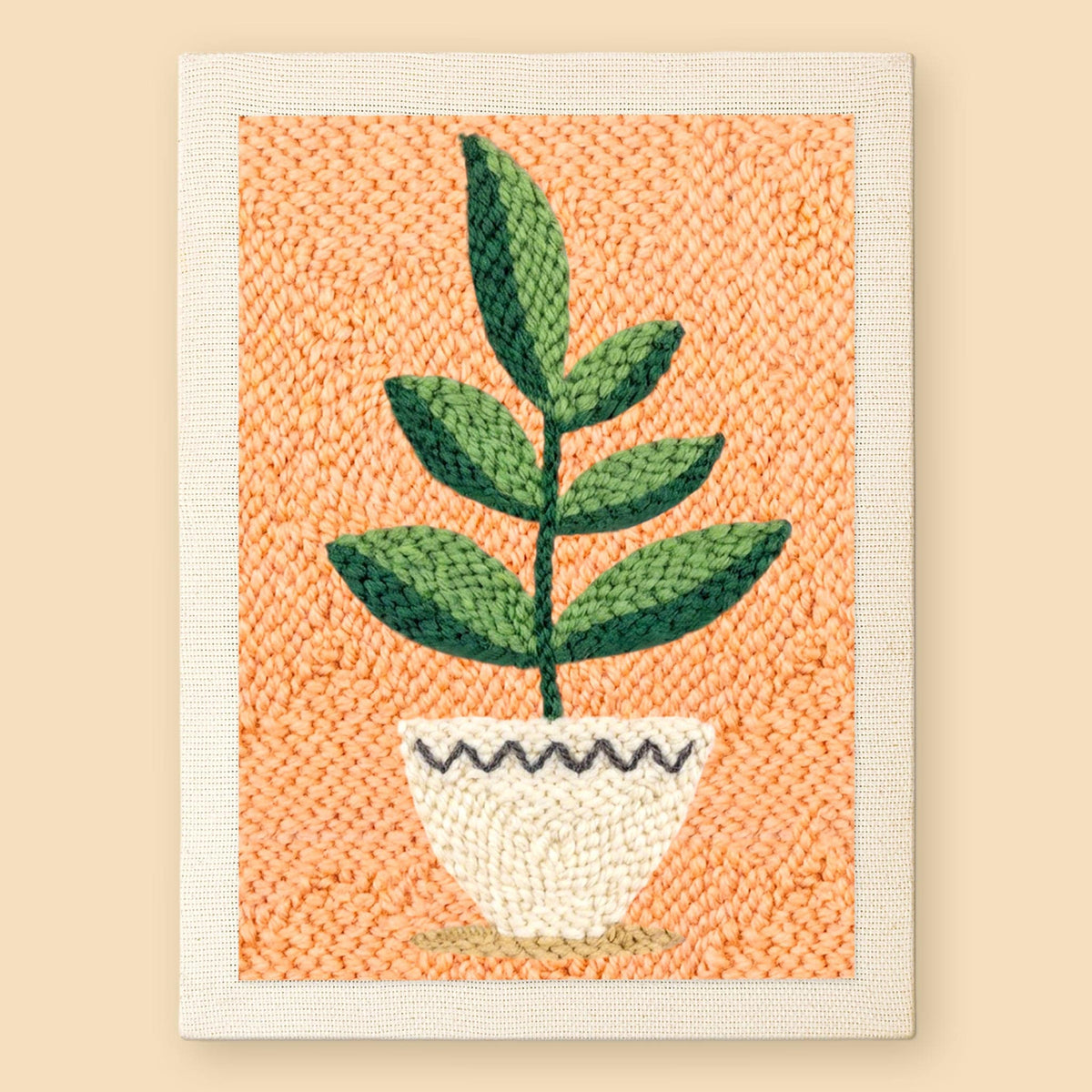 Kit punch needle Calm Leaves