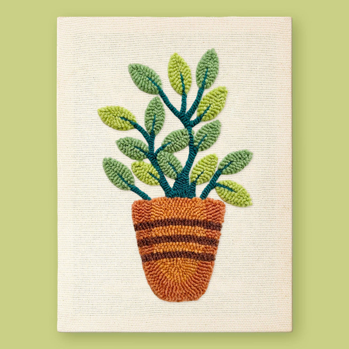 Kit punch needle Serene Leaf