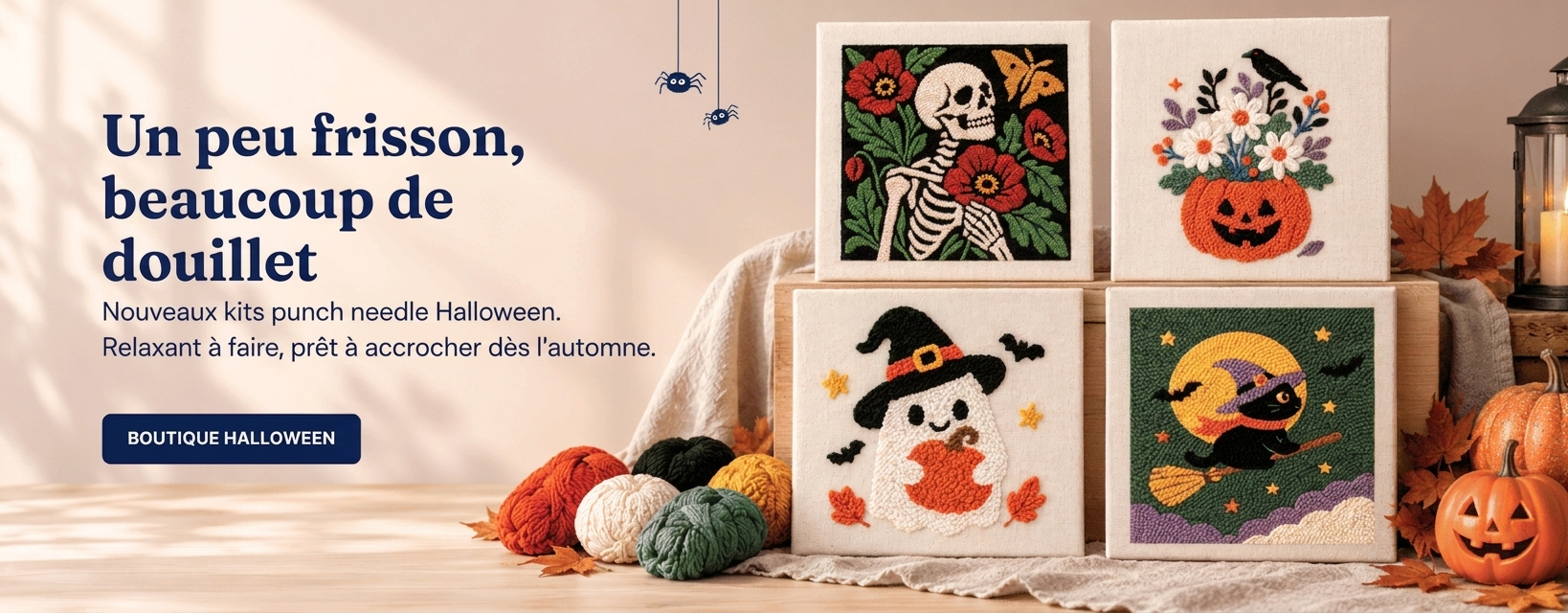 Un peu frisson, beaucoup de douillet — boutique Halloween