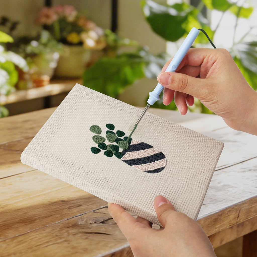 Coffret punch needle 4 pièces Plant Harmony