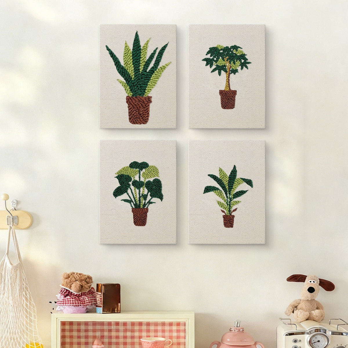 Coffret punch needle 4 pièces Serene Foliage