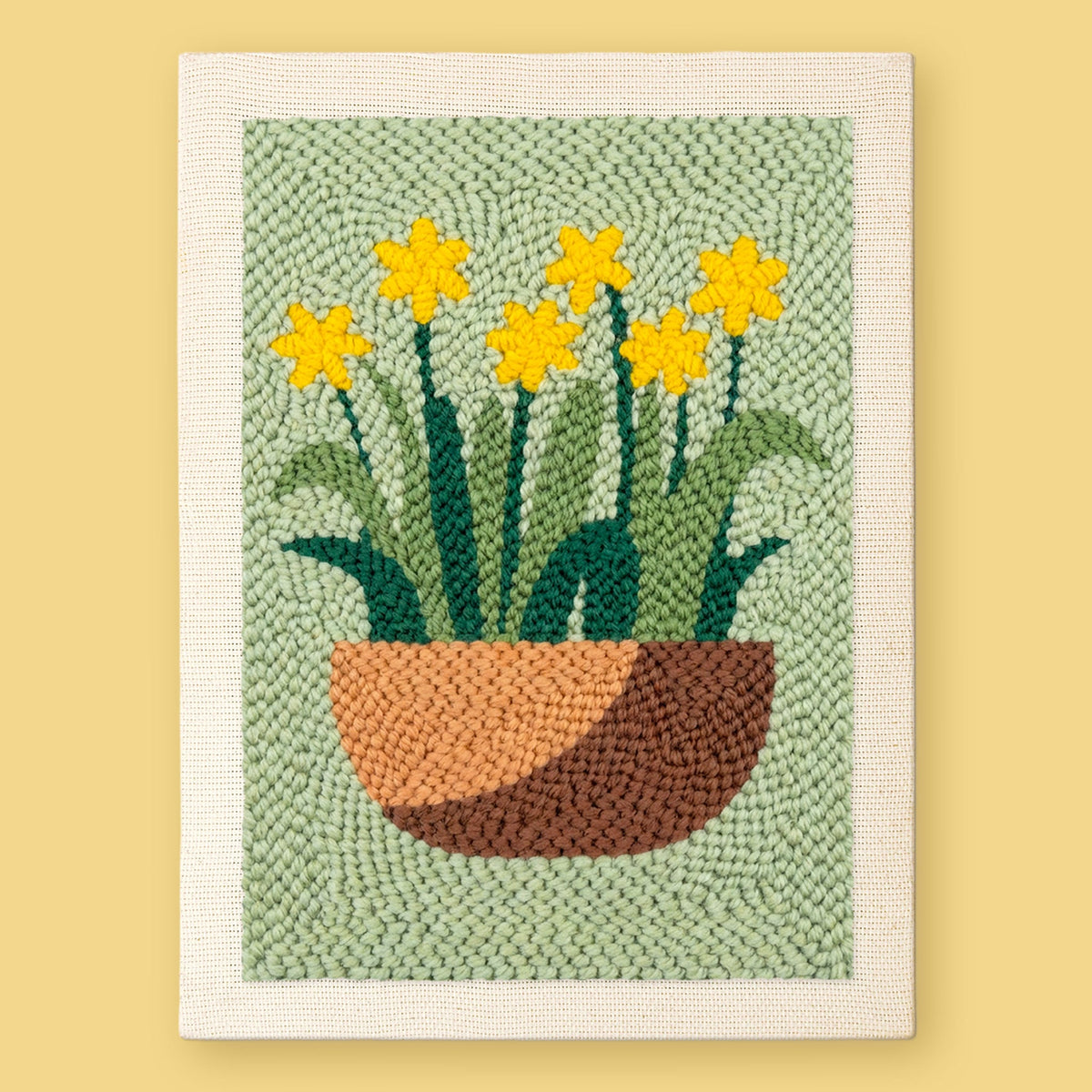 Kit punch needle Spring Daffodils