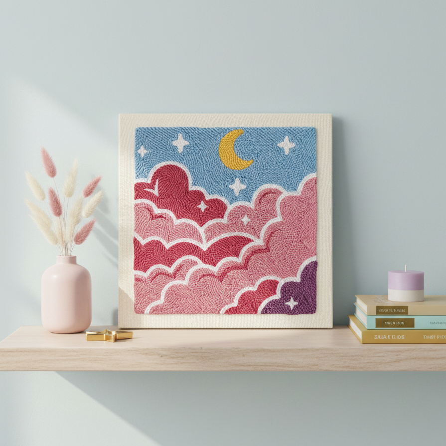Kit punch needle Dreamy Clouds