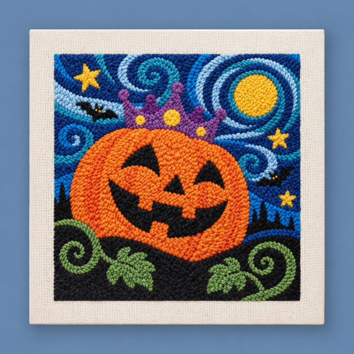 Kit punch needle Starry Pumpkin