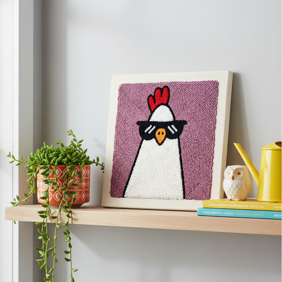 Kit punch needle Cool Chicken