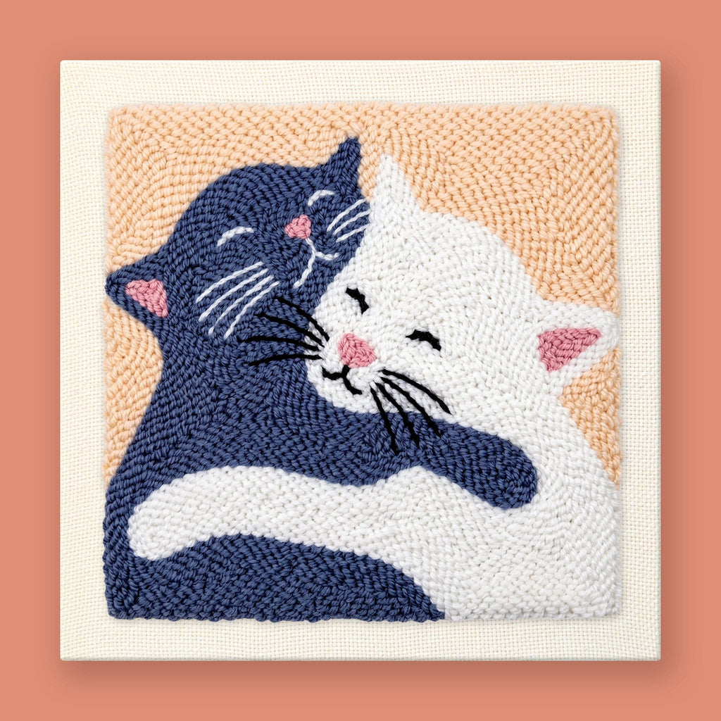 Kit punch needle Cat Cuddles