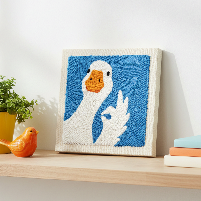 Kit punch needle Peaceful Duck