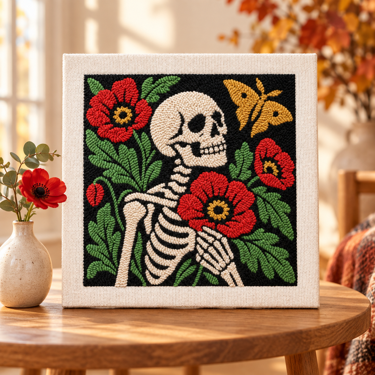 Kit punch needle Poppy Bones