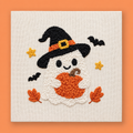 Kit punch needle Ghost Pumpkin