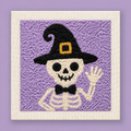 Kit punch needle Dapper Skeleton