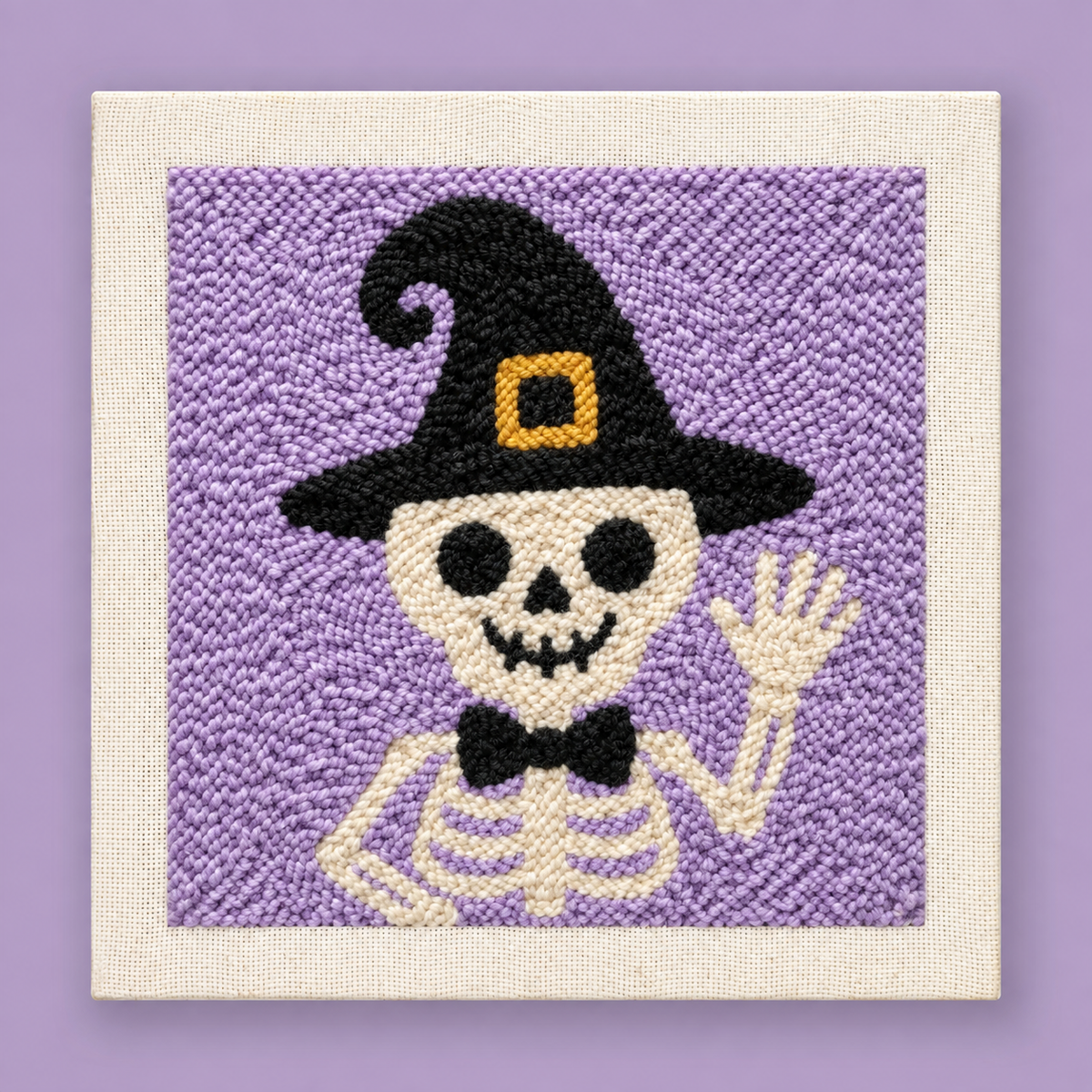 Kit punch needle Dapper Skeleton