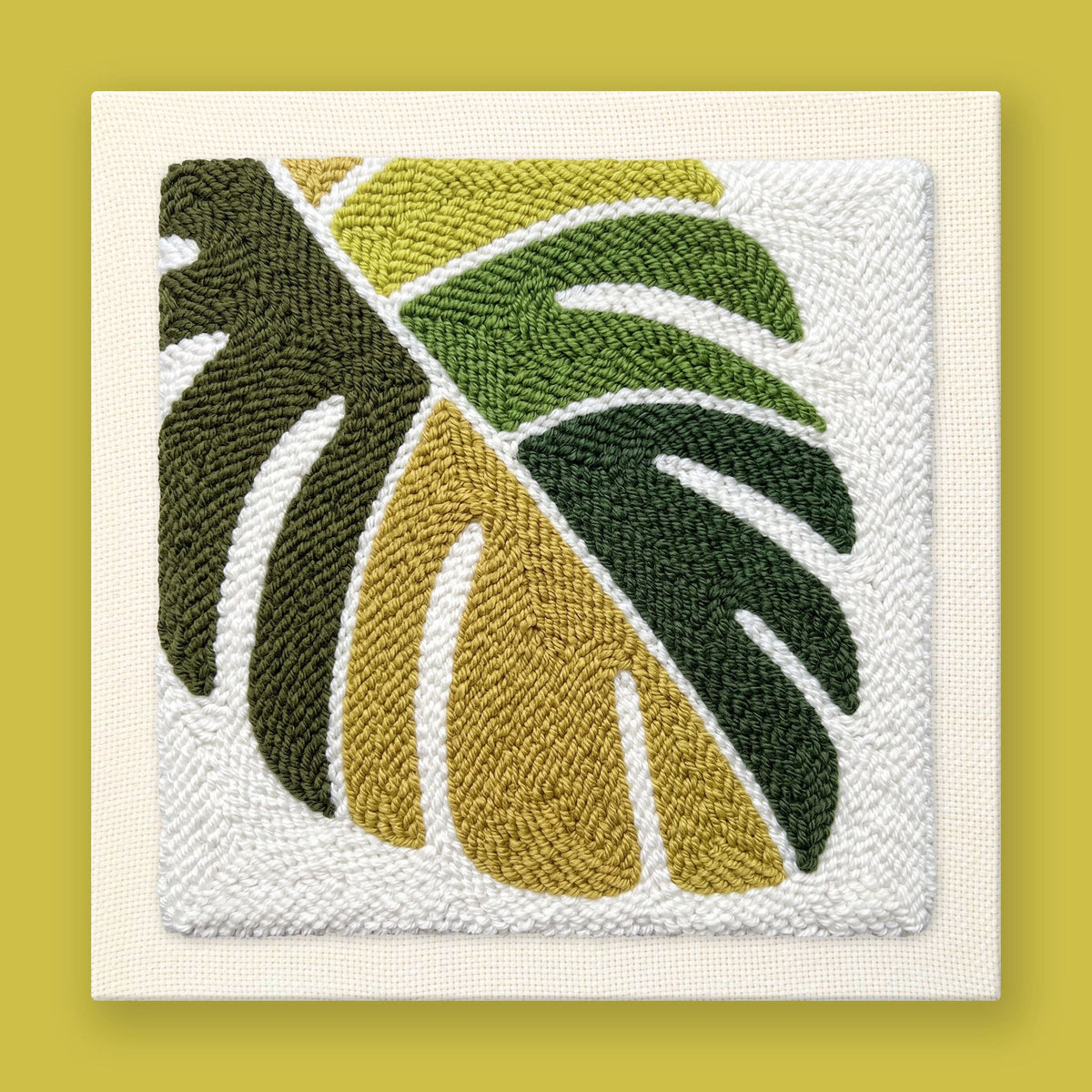 Kit punch needle Monstera Magic